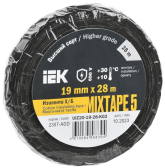 Изолента Х/Б MIXTAPE 5 19мм 28м  | UIZ20-19-28-K02 | IEK - IEK (ИЭК), артикул UIZ20-19-28-K02