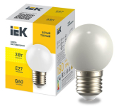 Лампа LIGHTING светодиодная декоративная G60 шар 3Вт 230В теплый белый E27 - артикул LLE-G60-3-230-WW-E27