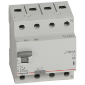 Выключатель дифференциальный (УЗО) RX3 4п 40А 100мА тип AC | 402067 | Legrand - артикул 402067