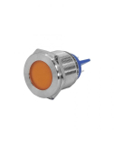 GQ22T-D/L/O/24V/S, оранжевая, металл. корпус, светодиодная матрица d=22мм, 24В AC/DC, IP67, индикаторная лампа  (ЭТ) |  ET020085  | Электротехник - артикул ET020085