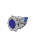 GQ22T-D/L/B/220V/S, синяя, металл. корпус, светодиодная матрица d=22мм, 220В AC/DC, IP67, индикаторная лампа  (ЭТ) |  ET020081  | Электротехник - артикул ET020081