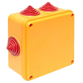Коробка огнестойкая 100х100х50мм IP55, 3 дв клемм 1,5-6 мм2 |plc-kmrf-100-6-06|EKF - артикул plc-kmrf-100-6-06
