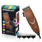 Машинка для стрижки волос ELX-HC02-C10 10Вт 220-240В корич. дерево Ergolux 13961 - Ergolux, артикул 13961
