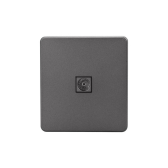 Розетка ROUND TV с/у титан | KR-78-0723-2 | Kranz - артикул KR-78-0723-2