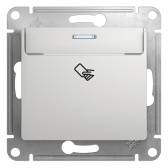 Glossa Алюминий Выключатель карточный, сх.6 | GSL000369 | SE - артикул GSL000369