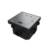 MultiDesk Лючок на 2 модуля IP44 с монтажной коробкой для бетонных полов СЕРЕБРО, тип MDK20 | MDK20202SC | SE - Systeme Electric, артикул MDK20202SC