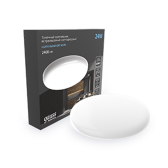 Светильник светодиодный даунлайт ДВО 24 Вт 2400 лм 4000К AC 220В IP20 круг D170х27мм монт d155мм Пластик безрамочный Frameless - Gauss, артикул 967511224