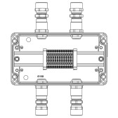 Взрывозащищенная клеммная коробка из алюминия TBE-A-14-(12xCBC.2)-2xKA2MHK(A)-2xKA2MHK(C)1Ex e IIC Т5 Gb / Ex tb IIIC T95°C Db IP66 | 1201.141.22.1240 - артикул 1201.141.22.1240