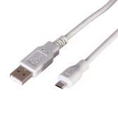 Кабель USB (шт. micro USB - шт. USB A) 3 метра, серый, 18-1166, - REXANT, артикул 18-1166