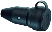 Розетка кабельная резиновая с манжетой и крышкой, IP44, 16A, 2P+E, 250V, (черный) | 1199290 | ABL Sursum - артикул 1199290