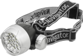 Фонарь LED NPT-H01-3AAA налобн. 4 реж. 25LED, блист. | 94946 | Navigator - артикул 94946