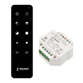 INTELLIGENT ARLIGHT Диммер SMART-SET-TRIAC-601-72-DIM-PD-IN Black (230V, 1x1.5A, ПДУ 10кн, 2.4G) (IARL, IP20 Пластик, 5 лет) | 036190 | Arlight - артикул 036190