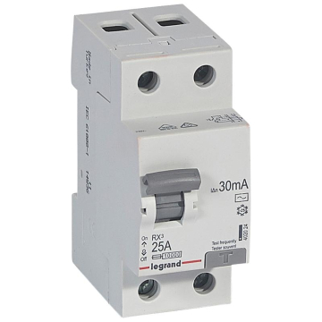 Выключатель дифференциальный (УЗО) RX3 2п 25А 30мА тип AC | 402024 | Legrand - Legrand