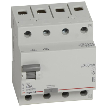 Выключатель дифференциальный (УЗО) RX3 4п 40А 300мА тип AC | 402071 | Legrand - Legrand