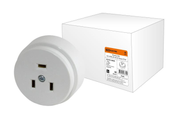 Розетка РШ 32А 250В 2Р+РЕ ОУ белая | SQ1812-0005 | TDM - TDM ELECTRIC