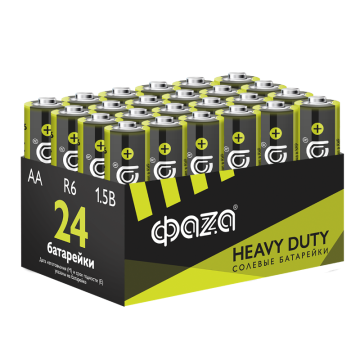 Батарейка R 6 ФАZА Heavy Duty Pack-24 арт.5042292 - ФАZА