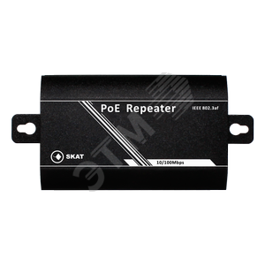 Репитер 48-57В 15.4Вт Вх/Вых RJ-45 PoE, увеличение линии PoE на 100м (2038) - Бастион