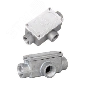 Коробка ответвительная алюминиевая 3 ввода М16х1.5 IP55 118х67х42мм - фото 3