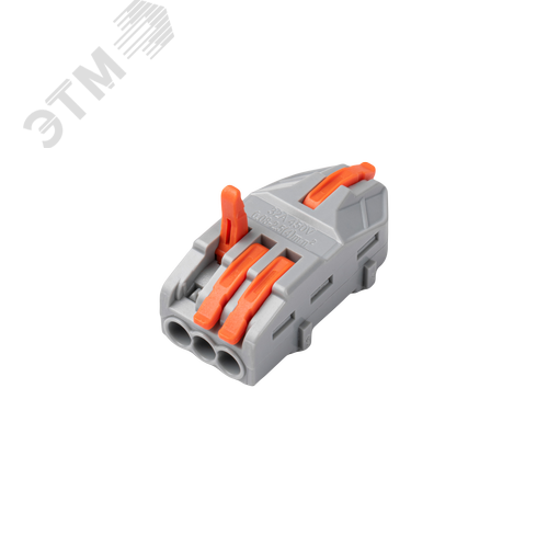 Клеммы СМК  монтажные многоразовые проходные PTC-1P 4213 BL/3 450V 32A 0.08-2.5(4.0)mm2 / 3 шт./ Jazzway - фото 4