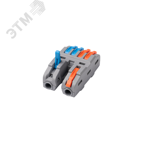 Клеммы СМК  монтажные многоразовые проходные PTC-2P 4224 BL/2 450V 32A 0.08-2.5(4.0)mm2 / 2 шт./ Jazzway - фото 3