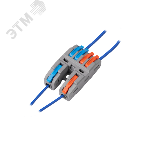 Клеммы СМК  монтажные многоразовые проходные PTC-2P 4224 BL/2 450V 32A 0.08-2.5(4.0)mm2 / 2 шт./ Jazzway - фото 2