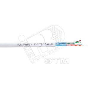 Витая пара F/UTP 4PR 23AWG Cat.6 LSZH(LSOH)       1000м экран.с ограниченным выделением дыма(DCM    Test R eport) - артикул 