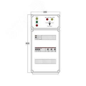 Щит управления электрообогревом DEVIbox HS 3x3400 D316 (в комплекте с терморегулятором и датчиком температуры) (DBS099) - артикул DBS099