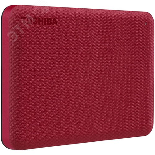 Жесткий диск внешний 1 ТБ Canvio Advance 2.5'', USB 3.0, красный - TOSHIBA 3L