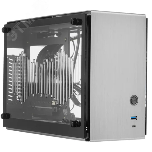 Корпус для ПК M2 mini (Silver), Slim (S.F.F.), Mini-ITX, серебристый - Zalman