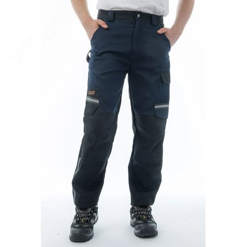 Брюки сварщика Brodeks FS38-01, т.синий/черный (56) - Brodeks