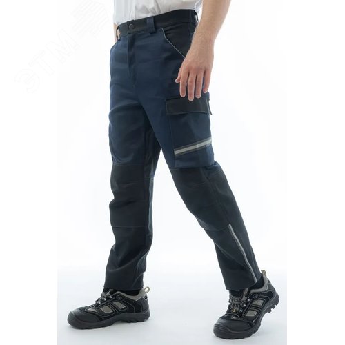 Брюки сварщика Brodeks FS38-01, т.синий/черный (56) - фото 10