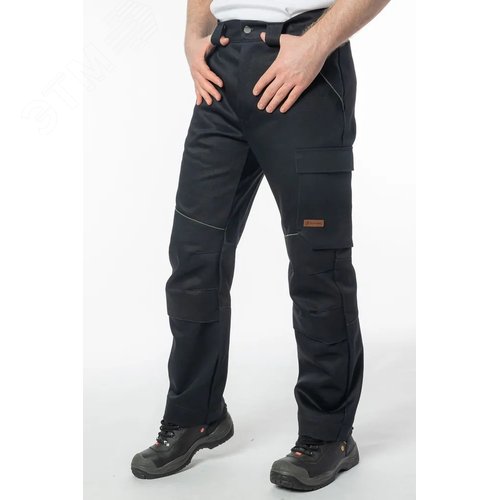 Брюки сварщика Brodeks FS38-02, черный (54) - фото 2