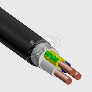 Кабель силовой ПвПГнг(А)-HF 3х6ок(N,PE)-1 - КирсКабель, артикул 
