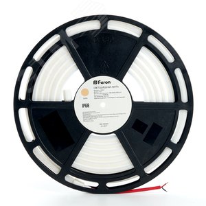 Лента светодиодная 14.4Вт/м 12В 3000К IP68 180LED/м LS651 неоновая - фото 2