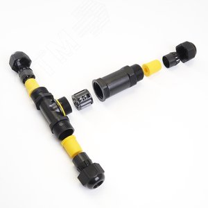 LD523/LD530 Соединитель-коннектор для проводов T 3-контактный, водонепрониц. (клемма 3pin), черный | 41462 | Feron - фото 2