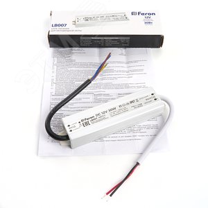 Трансформатор электронный для светодиодной ленты 30W 12V IP67 (драйвер), LB007 FERON | 48053 | FERON - фото 5