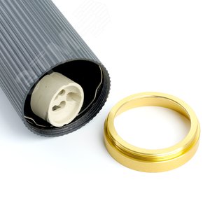Светильник потолочный на подвесе MR16 35W, 230V, GU10,  чёрный, античное золото D55*H200 ML1908 | 48853 | FERON - фото 4