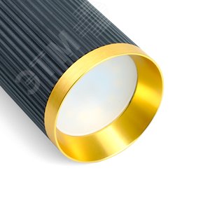Светильник потолочный на подвесе MR16 35W, 230V, GU10,  чёрный, античное золото D55*H200 ML1908 | 48853 | FERON - фото 5